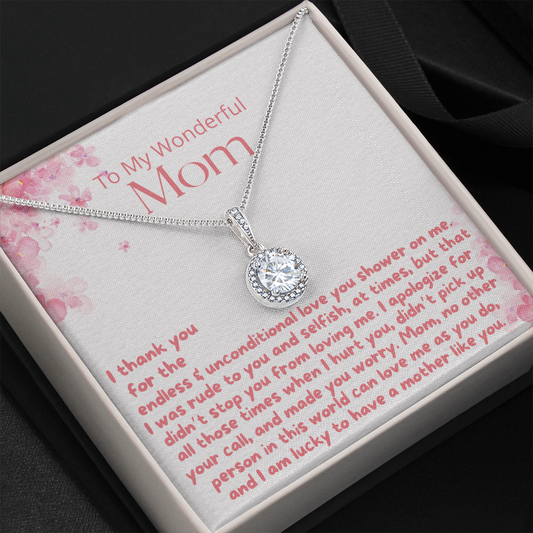 To My Mom, I Thank You - Eternal Hope Necklace