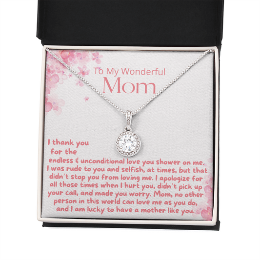 To My Mom, I Thank You - Eternal Hope Necklace