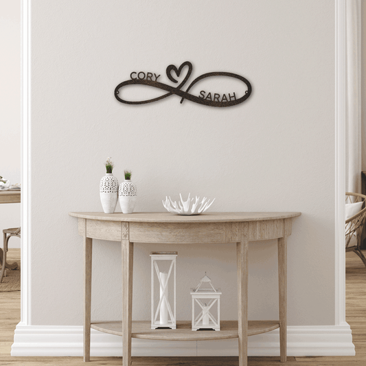 Infinity Sign Customized Metal Wall Art