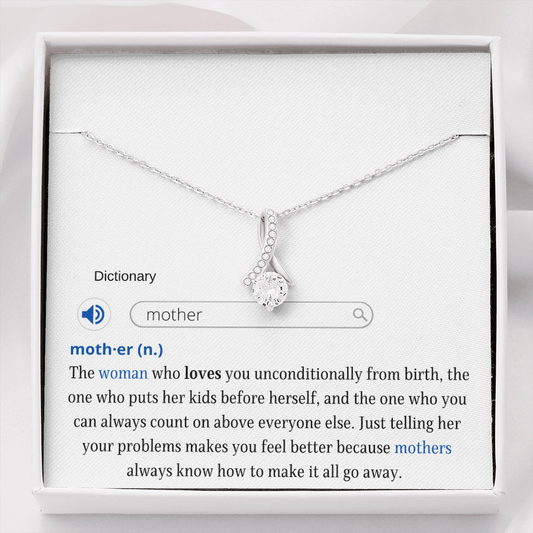 To My Mom, Dictionary - Alluring Beauty Necklace