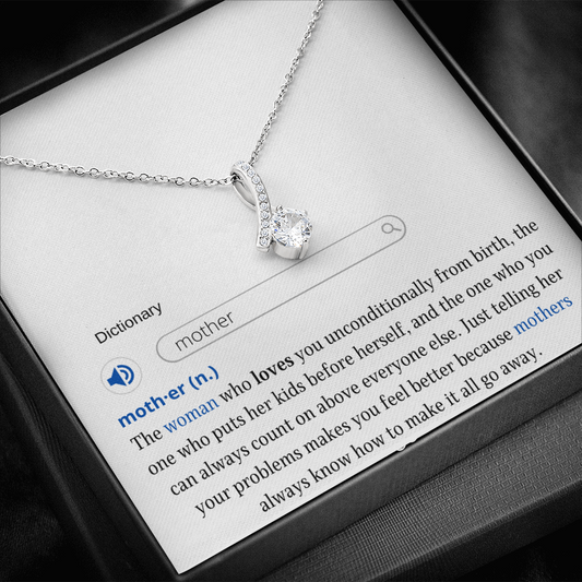 To My Mom, Dictionary - Alluring Beauty Necklace