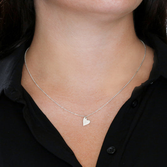 To My Granddaughter, Keep Me In Your Heart - Sweetest Hearts Necklace